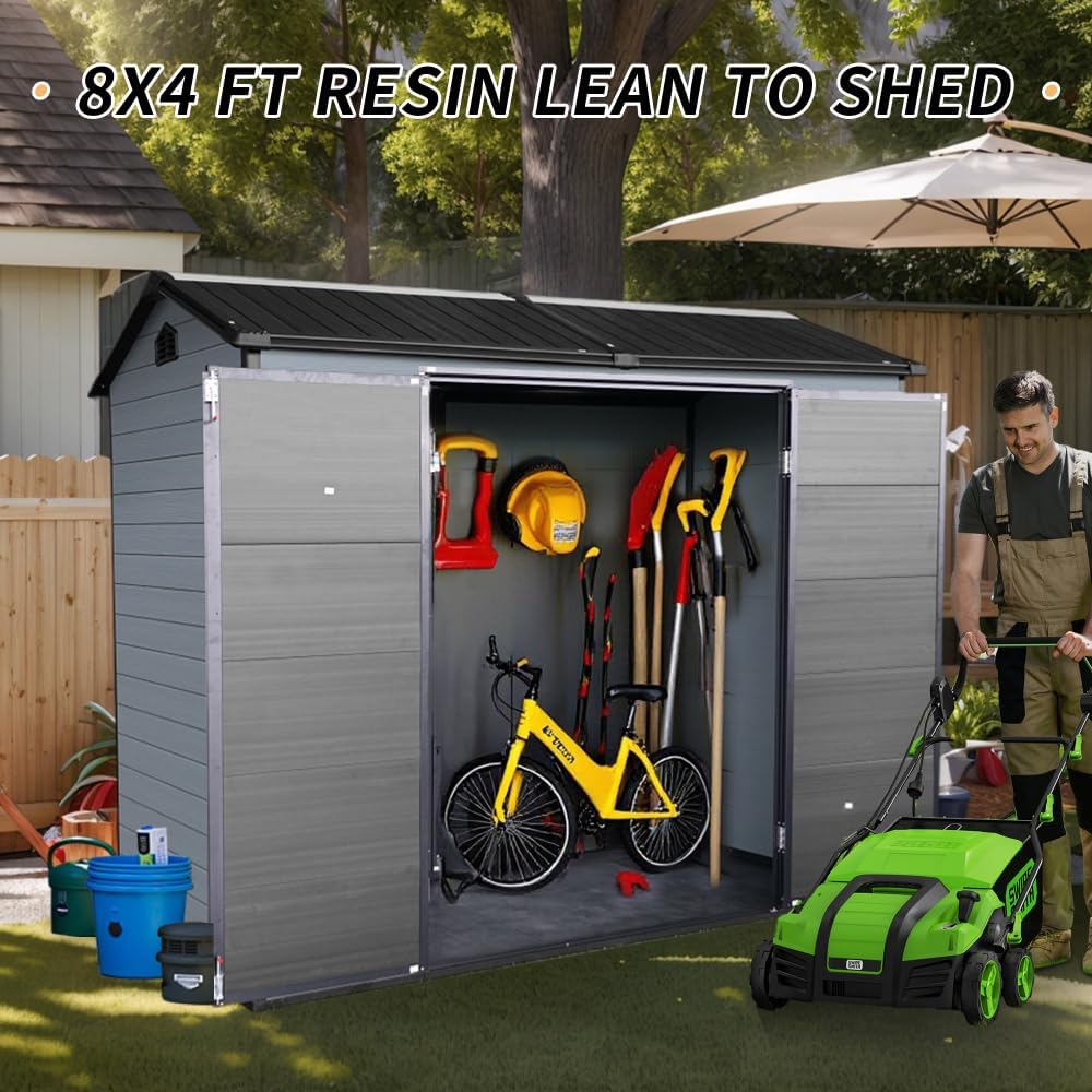 Secsofier 8x4 resin shed worth it,should I buy Secsofier resin shed,Secsofier 8x4 shed pros cons,best 8x4 outdoor storage shed,Secsofier shed vs alternatives,Secsofier resin shed worth buying unboxing and complete package contents