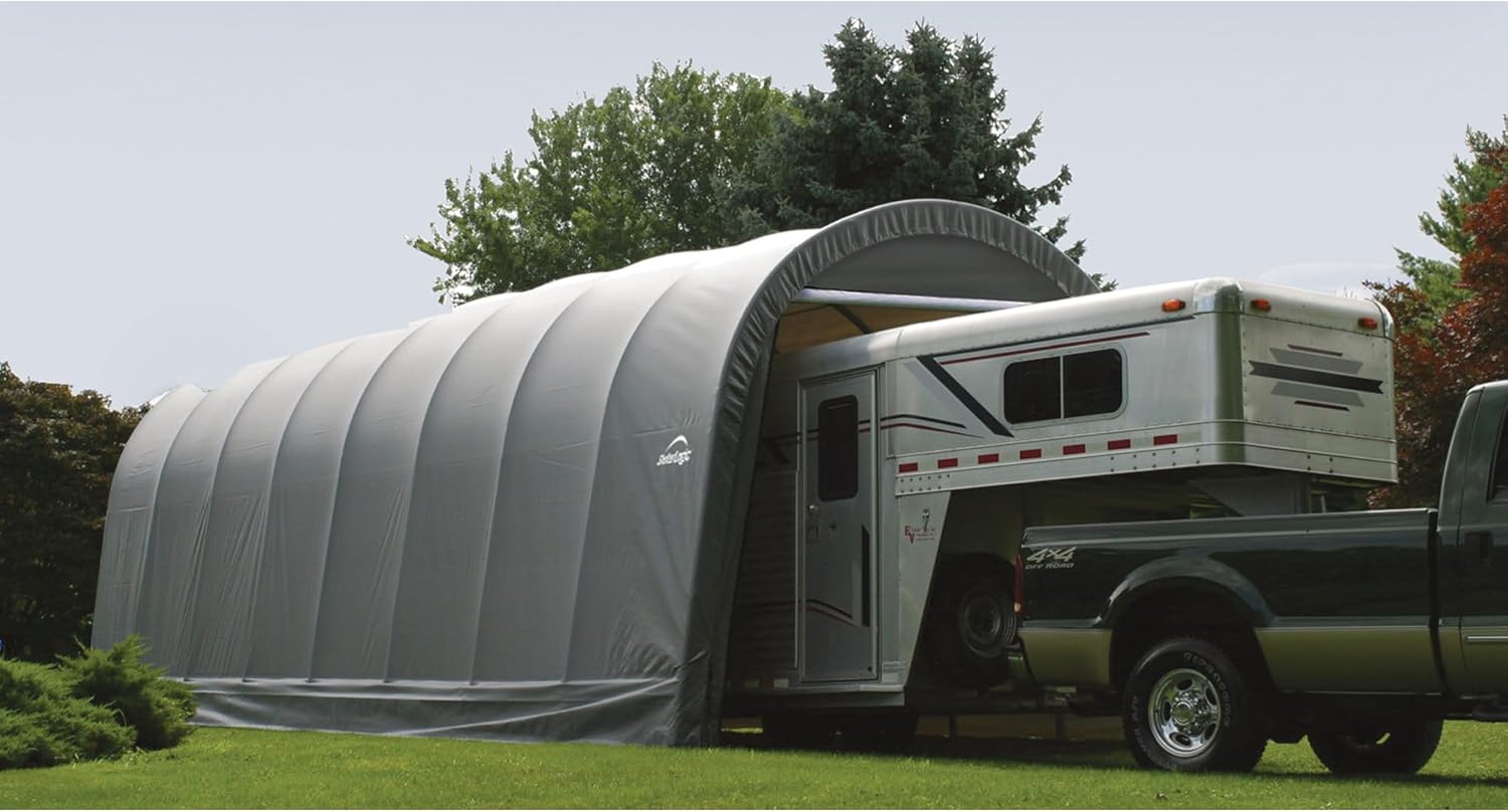 ShelterLogic 14x28 instant garage worth buying,should I buy ShelterLogic instant garage,ShelterLogic garage pros cons,best large instant garage for RV,ShelterLogic 14x28 vs alternatives,ShelterLogic instant garage worth it unboxing and complete package contents
