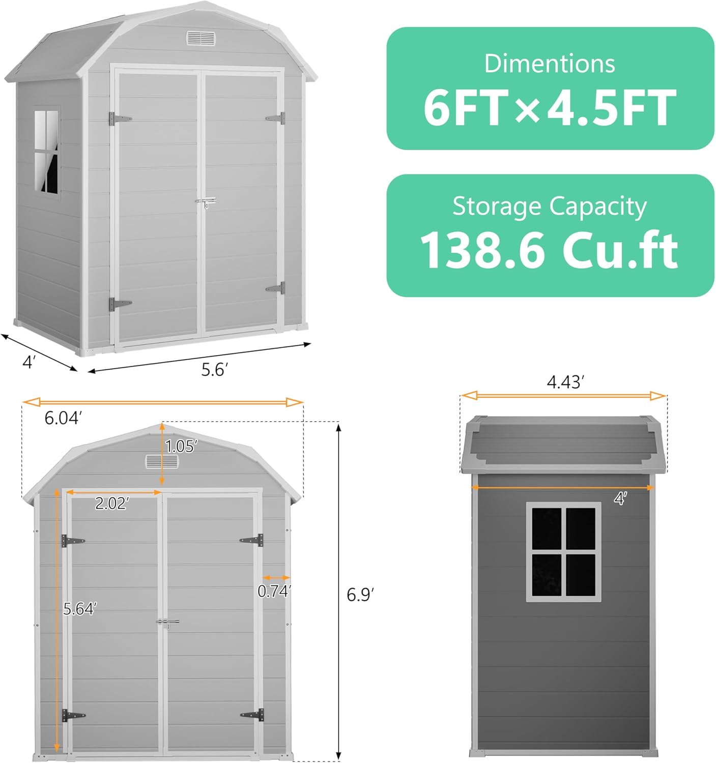 SierraSquad 6x4.5 ft shed worth it,should I buy SierraSquad shed,SierraSquad shed vs alternatives,SierraSquad shed pros cons,best 6x4.5 ft outdoor shed,plastic storage shed worth buying unboxing and complete package contents