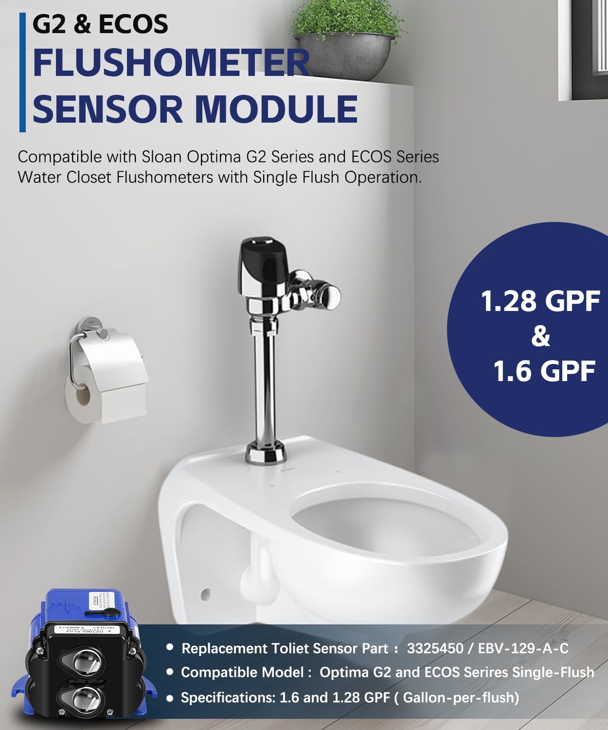 Sloan EBV-129-A-C replacement,Sloan G2 sensor module worth buying,EBV-129-A-C vs original Sloan,Sloan flush valve sensor pros cons,should I buy Sunluway EBV-129-A-C,best Sloan Optima G2 replacement parts unboxing and complete package contents