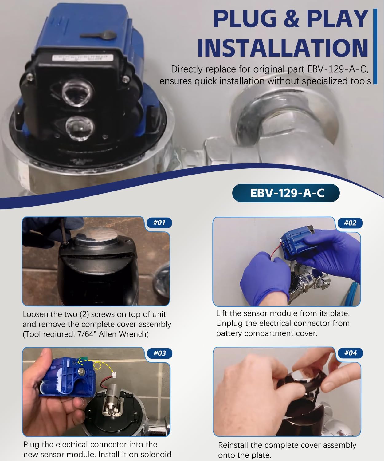 Sloan EBV-129-A-C replacement,Sloan G2 sensor module worth buying,EBV-129-A-C vs original Sloan,Sloan flush valve sensor pros cons,should I buy Sunluway EBV-129-A-C,best Sloan Optima G2 replacement parts performance testing and real-world results