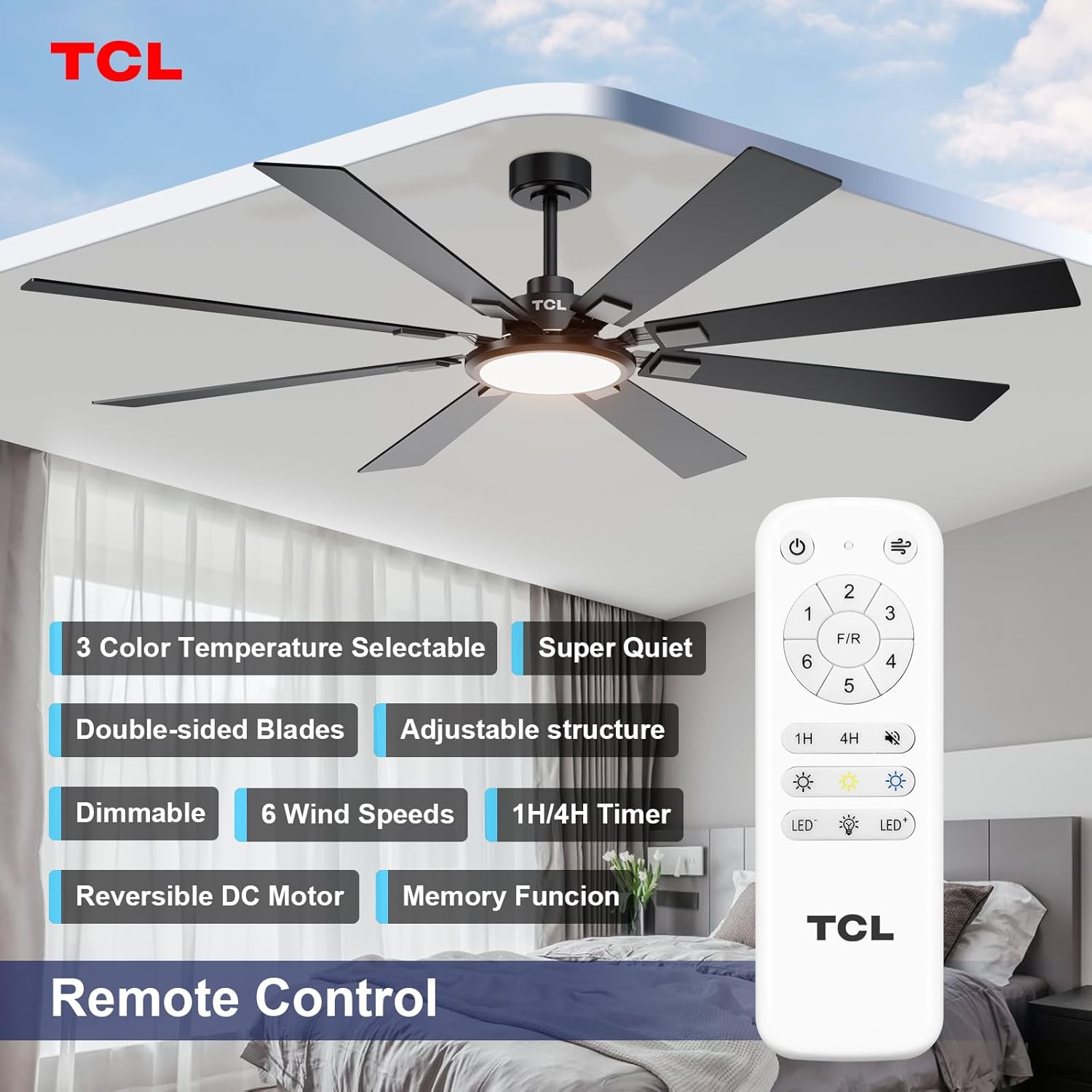 TCL 72 inch ceiling fan worth it,should I buy TCL ceiling fan,TCL fan vs other brands,TCL 72 inch fan pros cons,best large ceiling fan for living room,TCL fan with remote honest unboxing and complete package contents