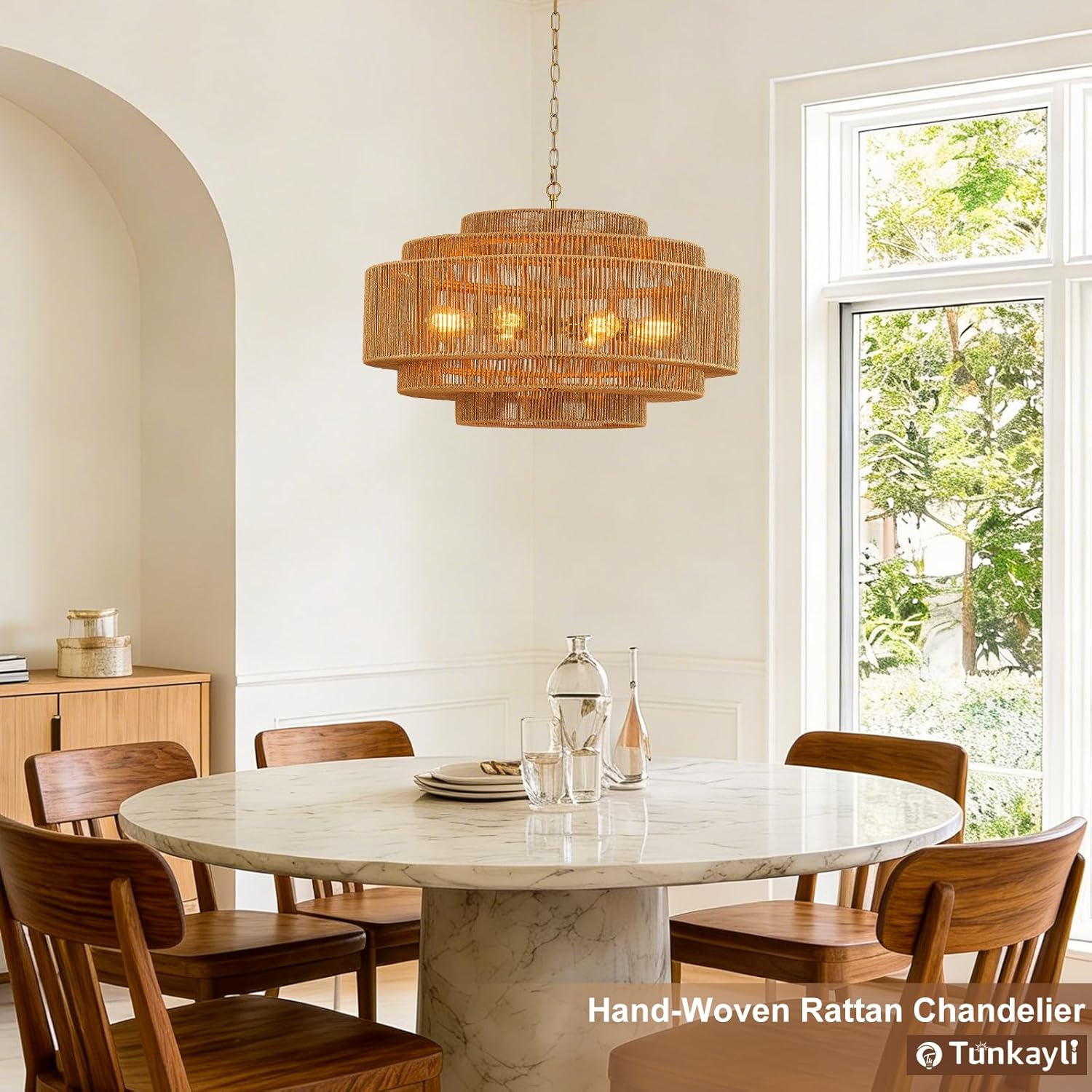 Tunkayli rattan chandelier worth it,should I buy Tunkayli rattan chandelier,Tunkayli chandelier pros cons,best coastal rattan chandelier,Tunkayli vs other rattan lights,Tunkayli chandelier honest opinion unboxing and complete package contents