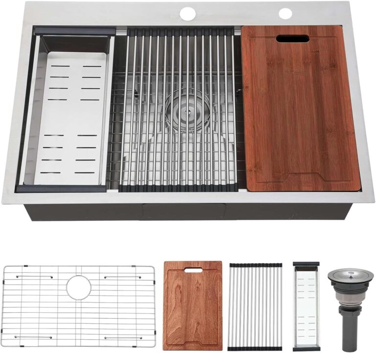 Reviews - VALISY 33 Inch Workstation Sink Worth It? Honest Pros & Cons Image 1 of VALISY 33 inch workstation sink worth it