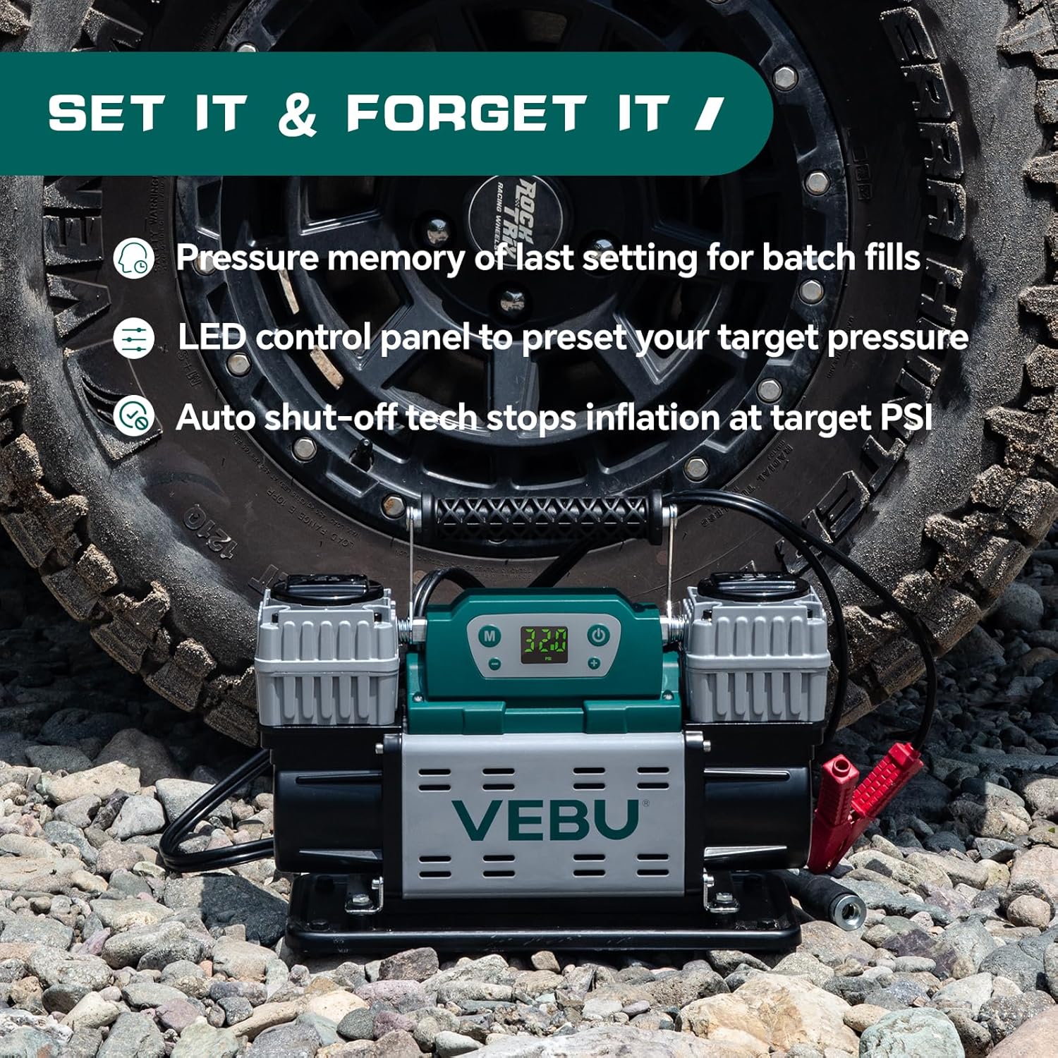 VEBU 12V air compressor worth it,should I buy VEBU air compressor,VEBU vs other tire inflators,VEBU air compressor pros cons,best 12V off-road air compressor,VEBU VB-AC60-D2 honest unboxing and complete package contents