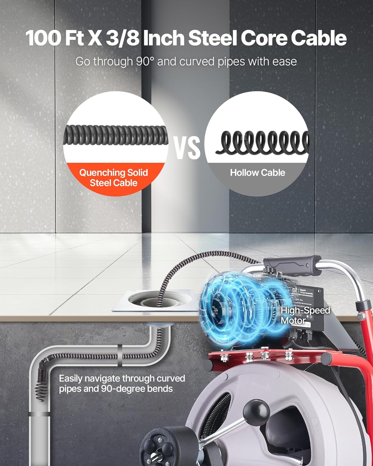 Step-by-step guide for VEVOR drain cleaner machine worth it,should I buy VEVOR drain cleaner,VEVOR drain snake pros cons,best electric drain auger,VEVOR vs other drain cleaners,VEVOR 100ft drain machine honest - complete tutorial