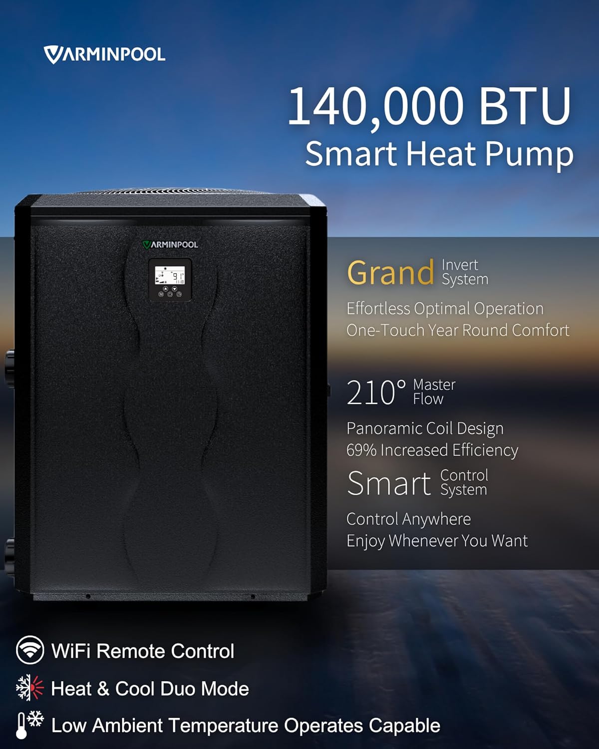 Varminpool V35 Ultra pool heat pump,best pool heat pump for large pools,Varminpool V35 Ultra worth buying,V35 Ultra heat pump pros cons,should I buy a Varminpool heat pump,Varminpool V35 vs other pool heaters performance testing and real-world results