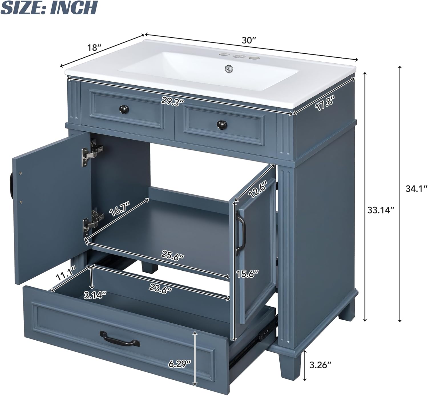 Virubi 30 inch vanity worth it,should I buy Virubi bathroom vanity,Virubi vanity pros cons,30 inch bathroom vanity with sink,best freestanding bathroom vanity,Virubi blue vanity honest unboxing and complete package contents