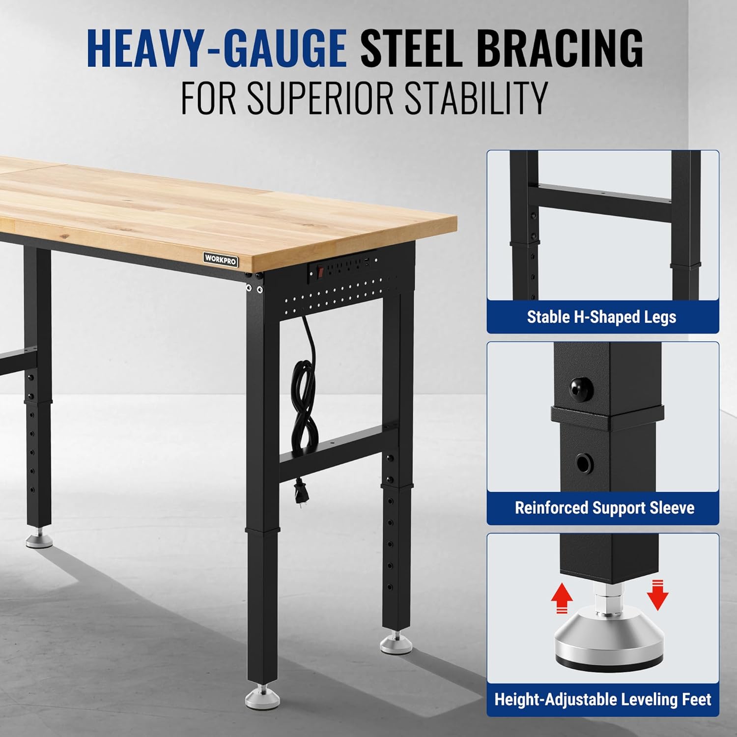 WORKPRO 96-inch workbench worth it,should I buy the WORKPRO workbench,WORKPRO workbench pros and cons,WORKPRO vs other heavy-duty workbenches,best garage workbench with power outlet,WORKPRO 4000lb workbench honest assessment performance testing and real-world results