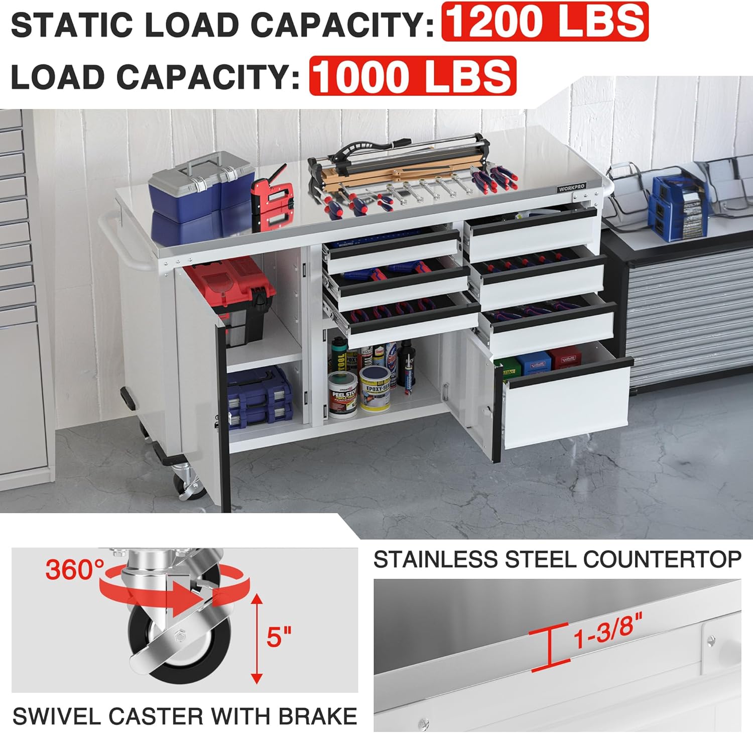 WORKPRO rolling tool chest worth it,WORKPRO tool cabinet pros cons,best rolling tool storage cabinet,WORKPRO 7-drawer cabinet honest,should I buy WORKPRO tool chest,WORKPRO vs other tool cabinets performance testing and real-world results