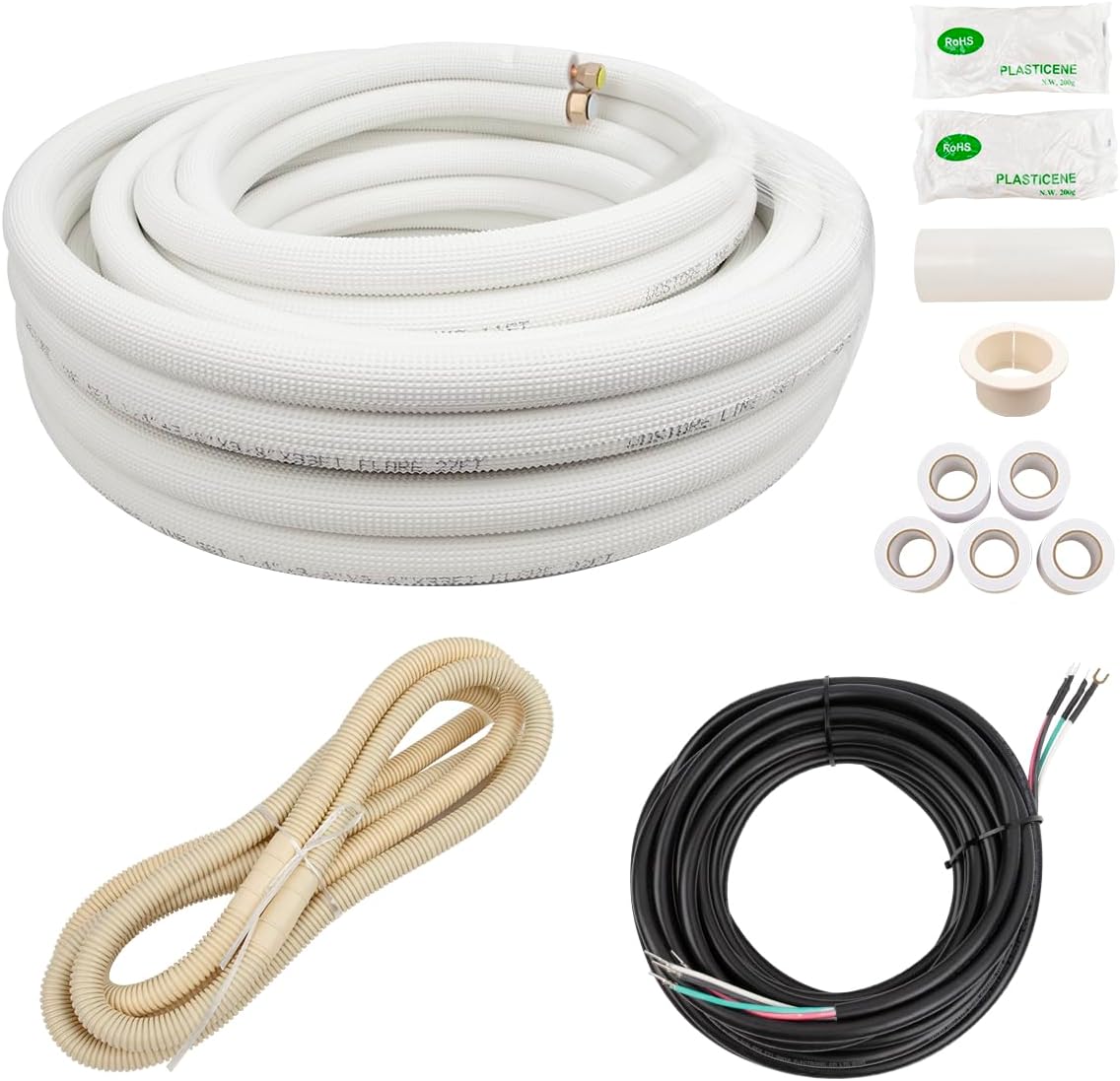 Wostore mini split line set worth it,should I buy Wostore line set,Wostore vs other line sets,Wostore 33ft line set pros cons,best mini split line set,Wostore copper pipe quality - detailed features and technical specifications