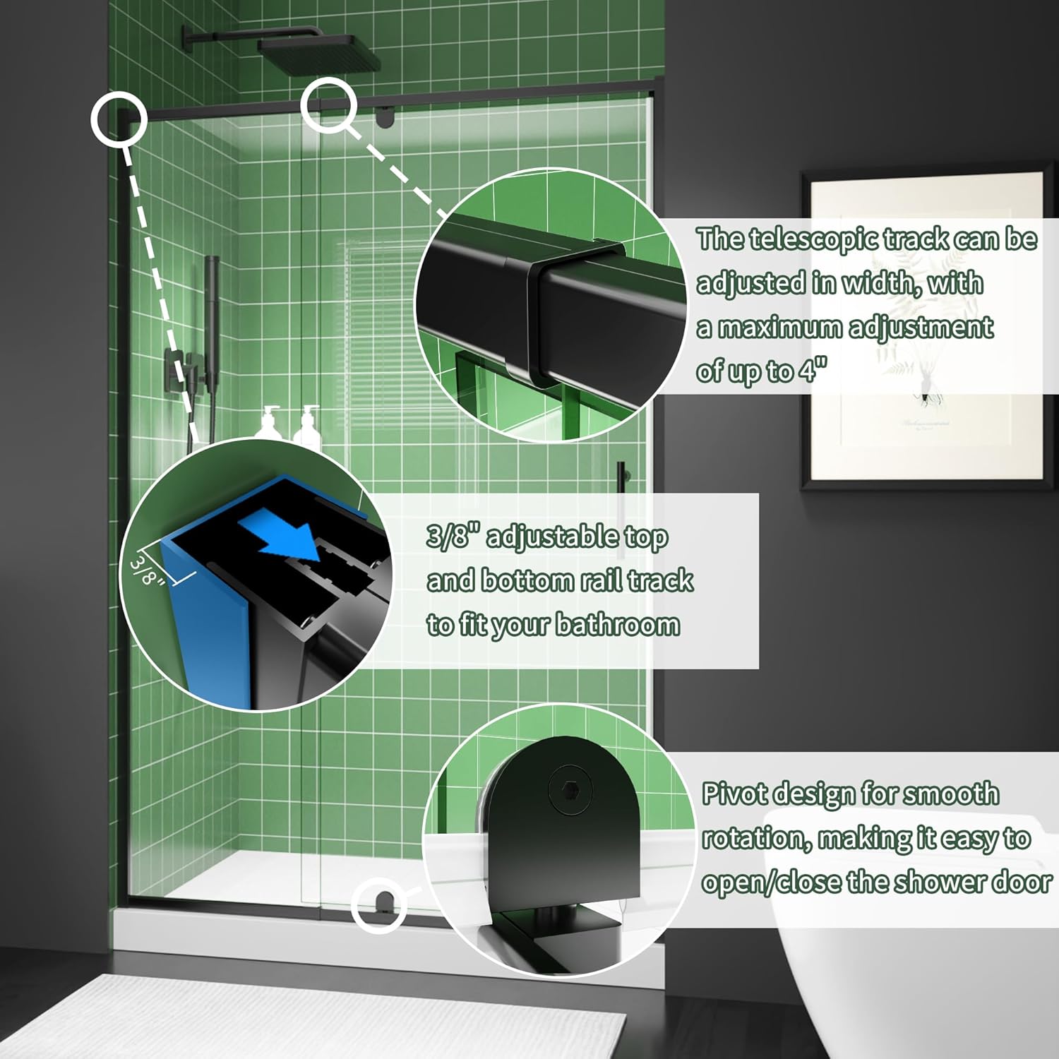 WynnT pivot shower door worth it,should I buy a semi-frameless shower door,WynnT shower door pros cons,best semi-frameless pivot shower door,pivot shower door vs sliding,WynnT matte black shower door honest unboxing and complete package contents