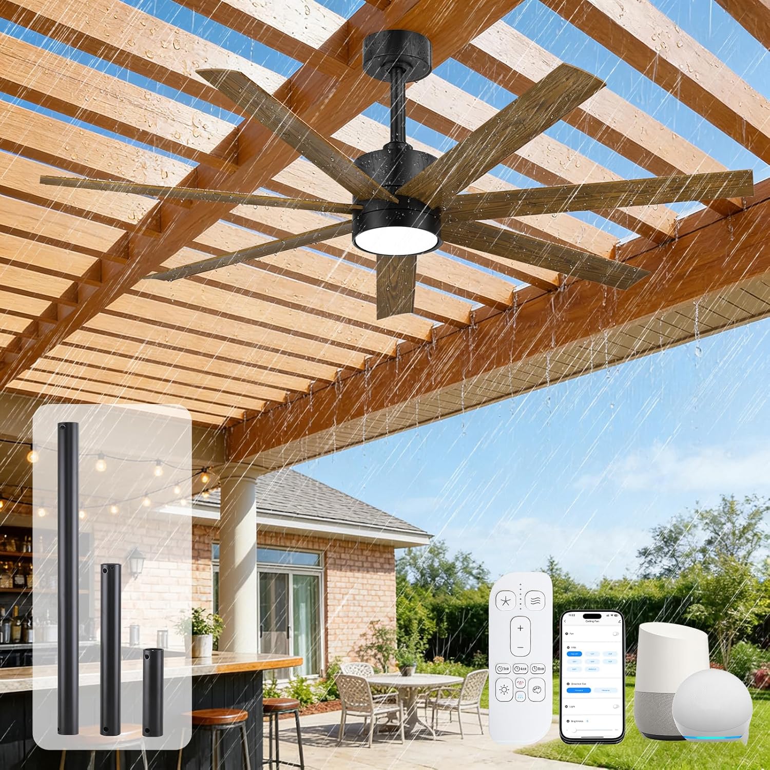 XCWIIE outdoor ceiling fan worth it,should I buy XCWIIE outdoor fan,XCWIIE fan pros and cons,best wet rated ceiling fan,XCWIIE vs other outdoor fans,is XCWIIE fan worth buying - detailed features and technical specifications