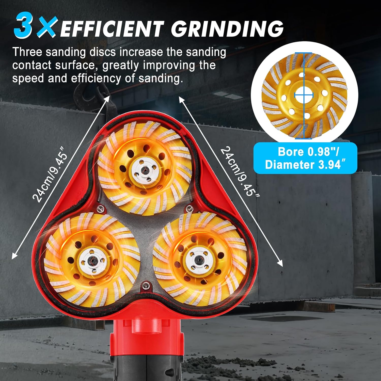 YUCHENGTECH 3 head concrete grinder worth it,should I buy YUCHENGTECH concrete grinder,YUCHENGTECH 3 head grinder pros cons,best 3 head concrete floor grinder,YUCHENGTECH vs other concrete grinders,2800W concrete grinder worth buying unboxing and complete package contents