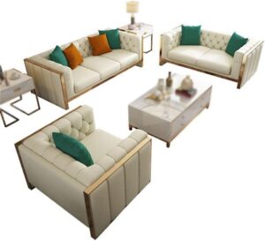 Image 1 of YWMLFZ leather sofa bed