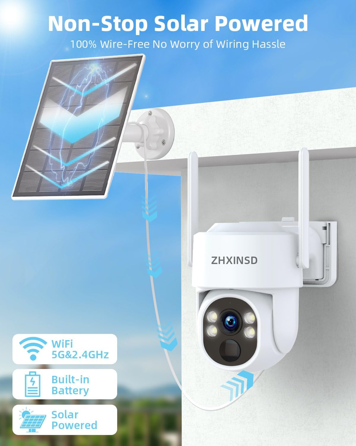 ZHXINSD solar security camera worth it,should I buy ZHXINSD solar camera,ZHXINSD solar camera pros cons,best wireless solar security camera,ZHXINSD vs other solar cameras,ZHXINSD 4 camera kit honest unboxing and complete package contents