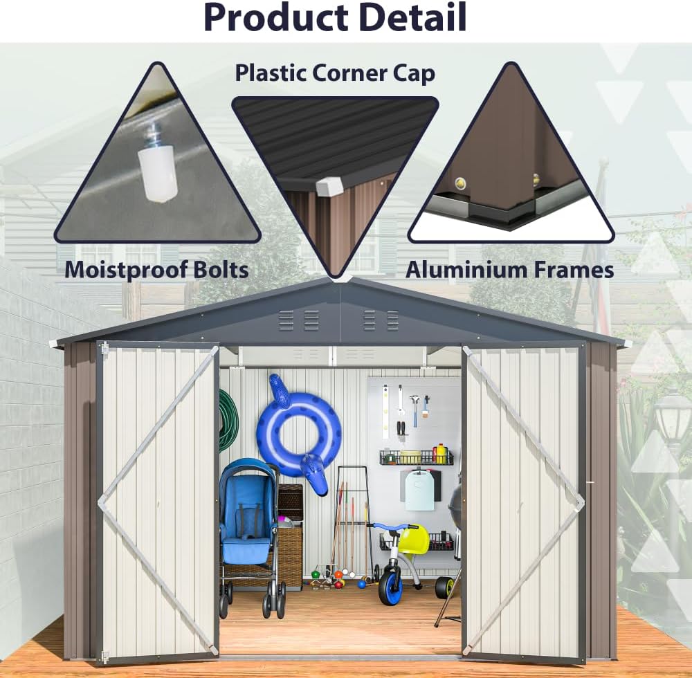 Step-by-step guide for best 10x10 metal storage shed,10x10 metal shed worth buying,should I buy a 10x10 metal shed,10x10 metal shed pros cons,ARCOSUCU metal shed honest,10x10 metal shed vs resin - complete tutorial