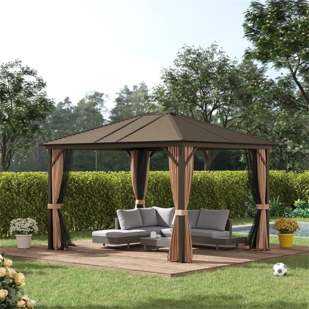 best 10x12 hardtop gazebo,10x12 hardtop gazebo worth buying,hardtop gazebo pros and cons,should I buy a 10x12 gazebo,aluminum frame gazebo durability,hardtop vs soft top gazebo unboxing and complete package contents