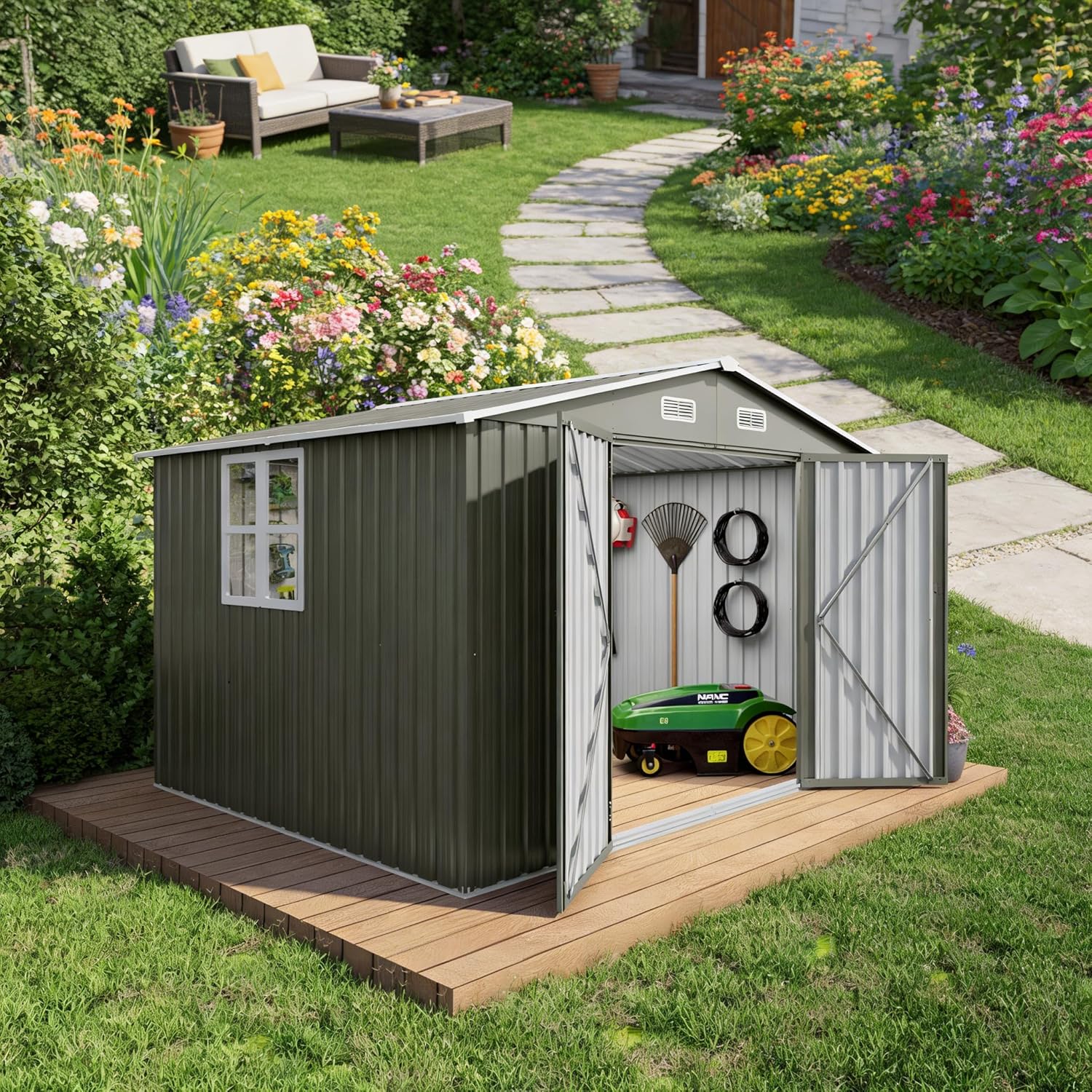 best 10x8 metal storage shed,should I buy a 10x8 metal shed,10x8 metal shed pros cons,10x8 metal shed worth buying,Zongbi 10x8 shed honest,metal garden shed vs alternatives - detailed features and technical specifications