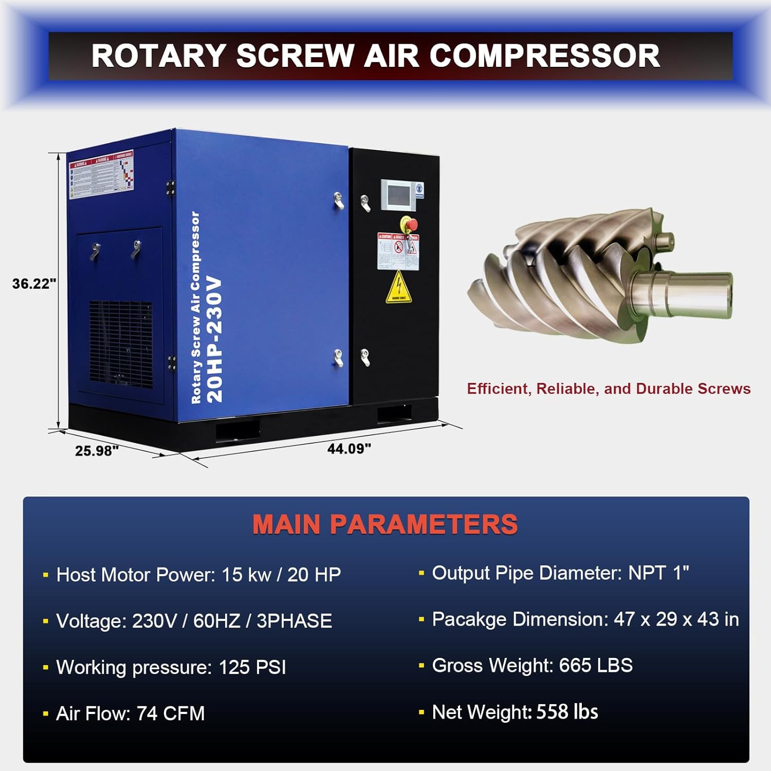 Step-by-step guide for best 20hp rotary screw air compressor,20hp air compressor worth buying,GinGine 20hp compressor pros cons,industrial air compressor buying guide,20hp vs 15hp air compressor,should I buy a 20hp screw compressor - complete tutorial