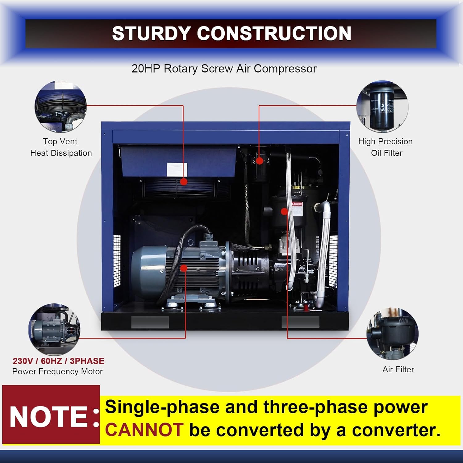 best 20hp rotary screw air compressor,20hp air compressor worth buying,GinGine 20hp compressor pros cons,industrial air compressor buying guide,20hp vs 15hp air compressor,should I buy a 20hp screw compressor performance testing and real-world results