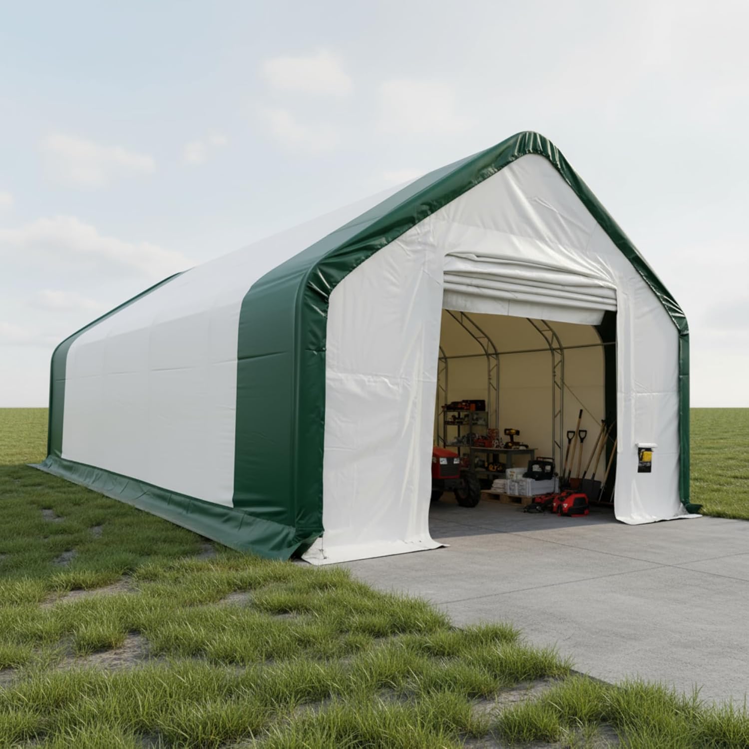 best 20x40 storage shelter,20x40 storage shelter worth buying,DuraYu 20x40 shelter pros cons,heavy duty canopy shelter vs alternatives,should I buy a 20x40 storage tent,best double truss shelter for vehicles unboxing and complete package contents