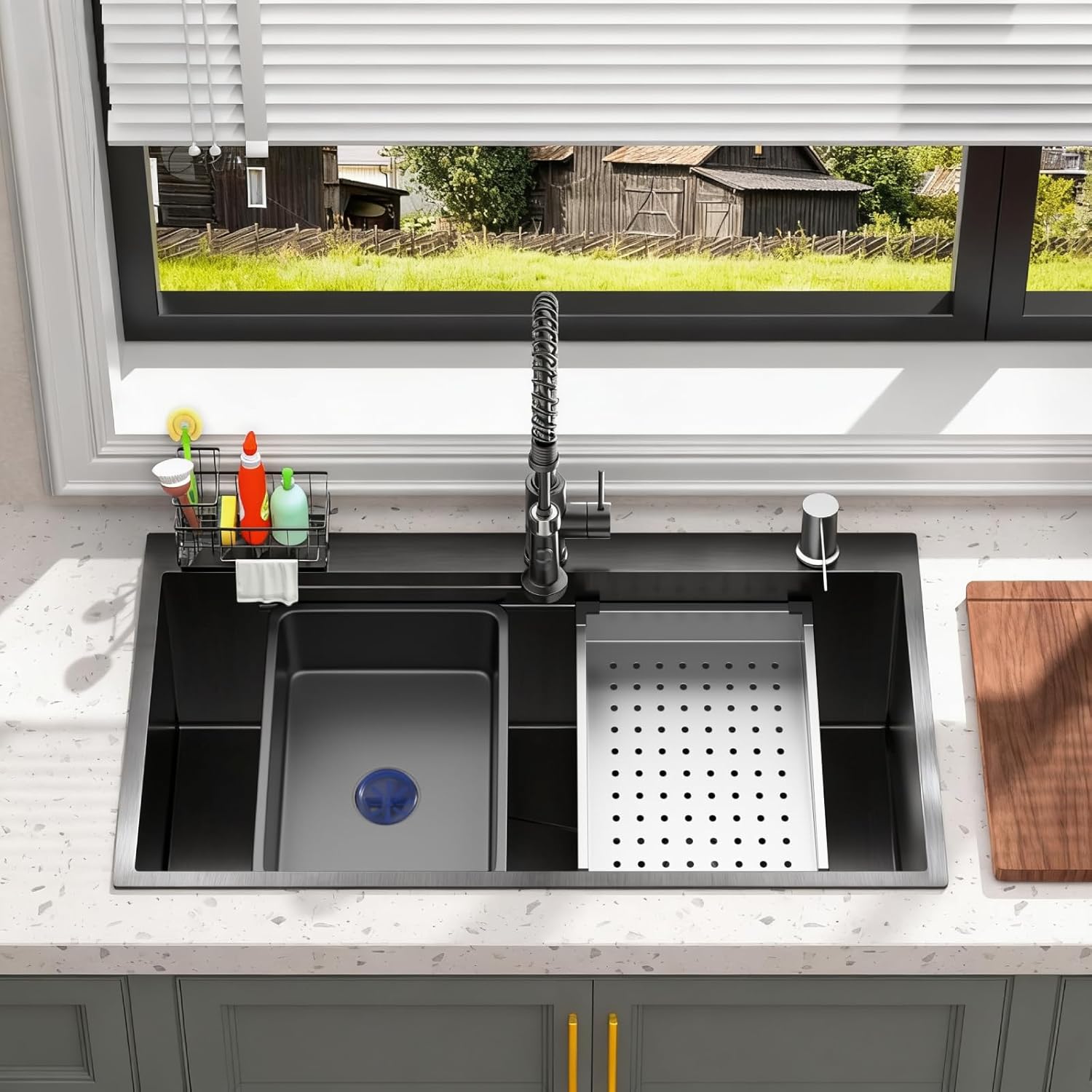 best 32 inch drop in kitchen sink,should I buy a 32 inch kitchen sink,32 inch drop in sink pros cons,32x19 kitchen sink worth buying,best single bowl stainless steel sink,HEJEBU 3219 sink honest unboxing and complete package contents