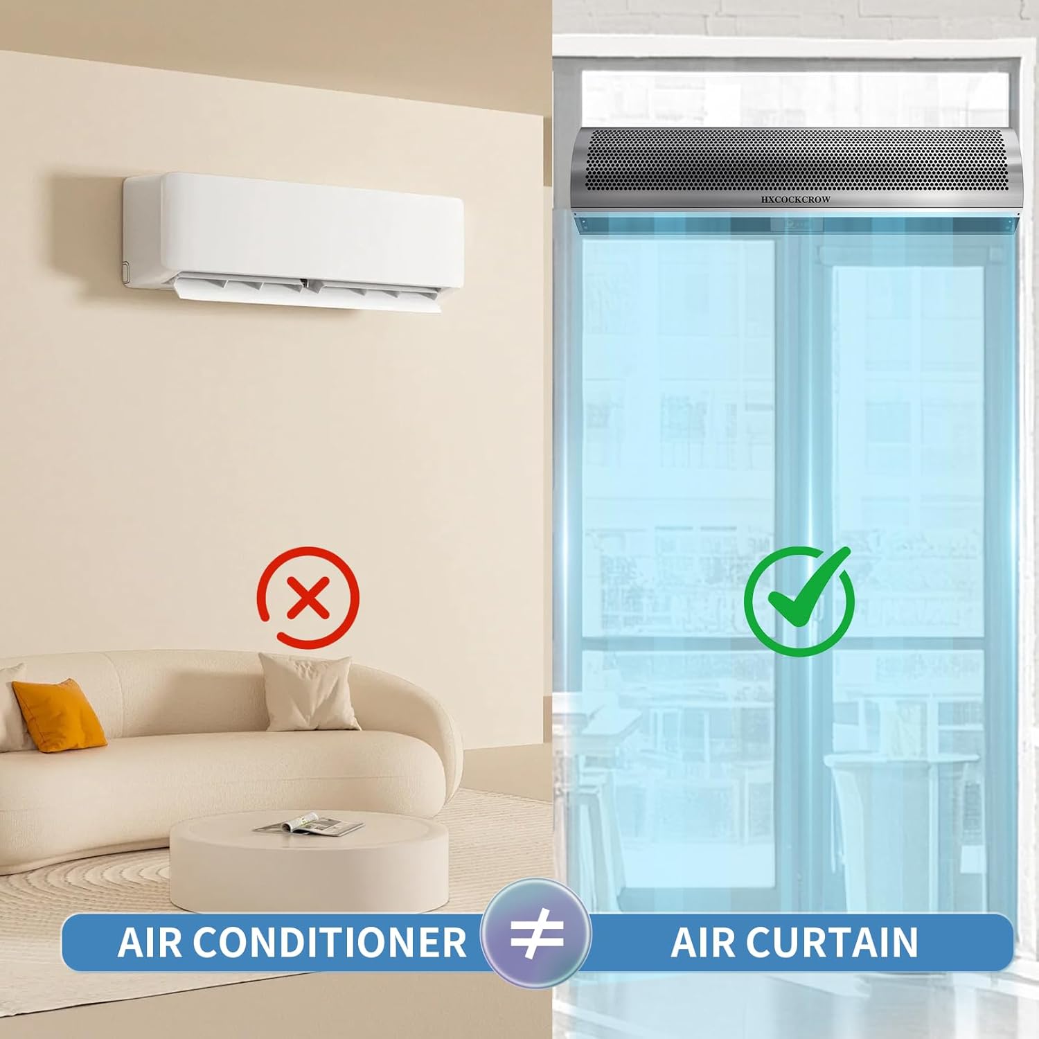 best 36 inch air curtain,air curtain worth buying,36 inch air curtain pros cons,commercial air curtain vs alternatives,should I buy an air curtain,HXCOCKCROW air curtain honest unboxing and complete package contents