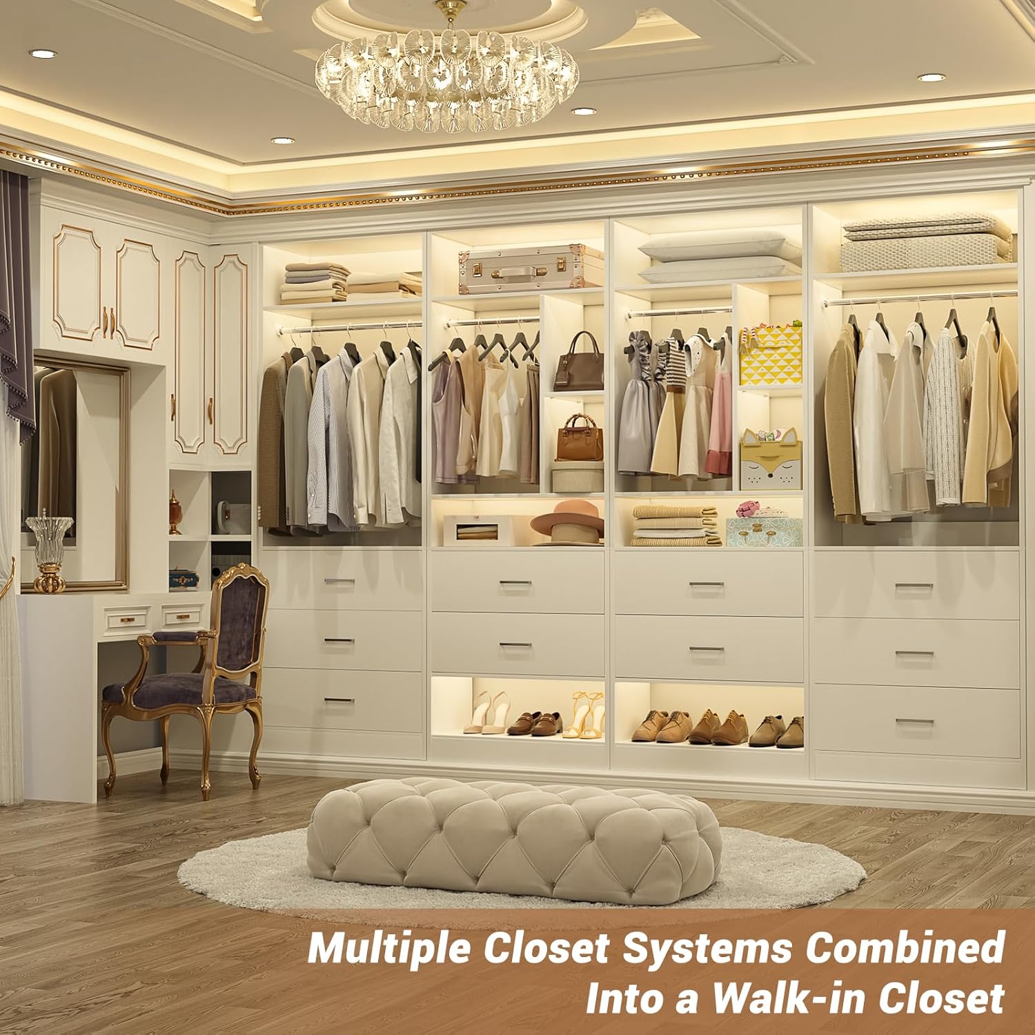best 48 inch closet system,48 inch closet system worth buying,Besiost closet system pros cons,should I buy a 48 inch closet organizer,48 inch vs 60 inch closet system,heavy duty freestanding closet system unboxing and complete package contents