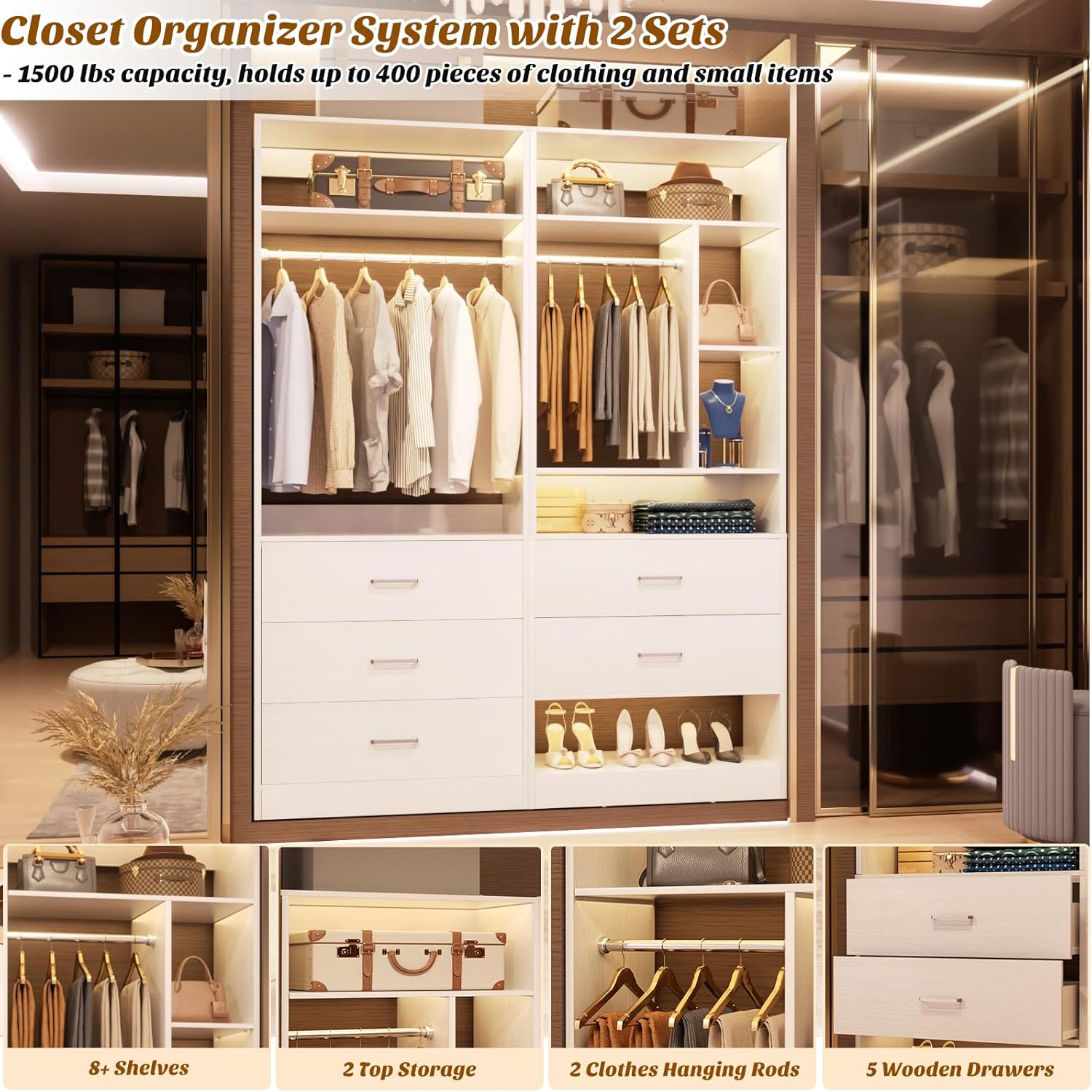 best 48 inch closet system,48 inch closet system worth buying,Besiost closet system pros cons,should I buy a 48 inch closet organizer,48 inch vs 60 inch closet system,heavy duty freestanding closet system performance testing and real-world results