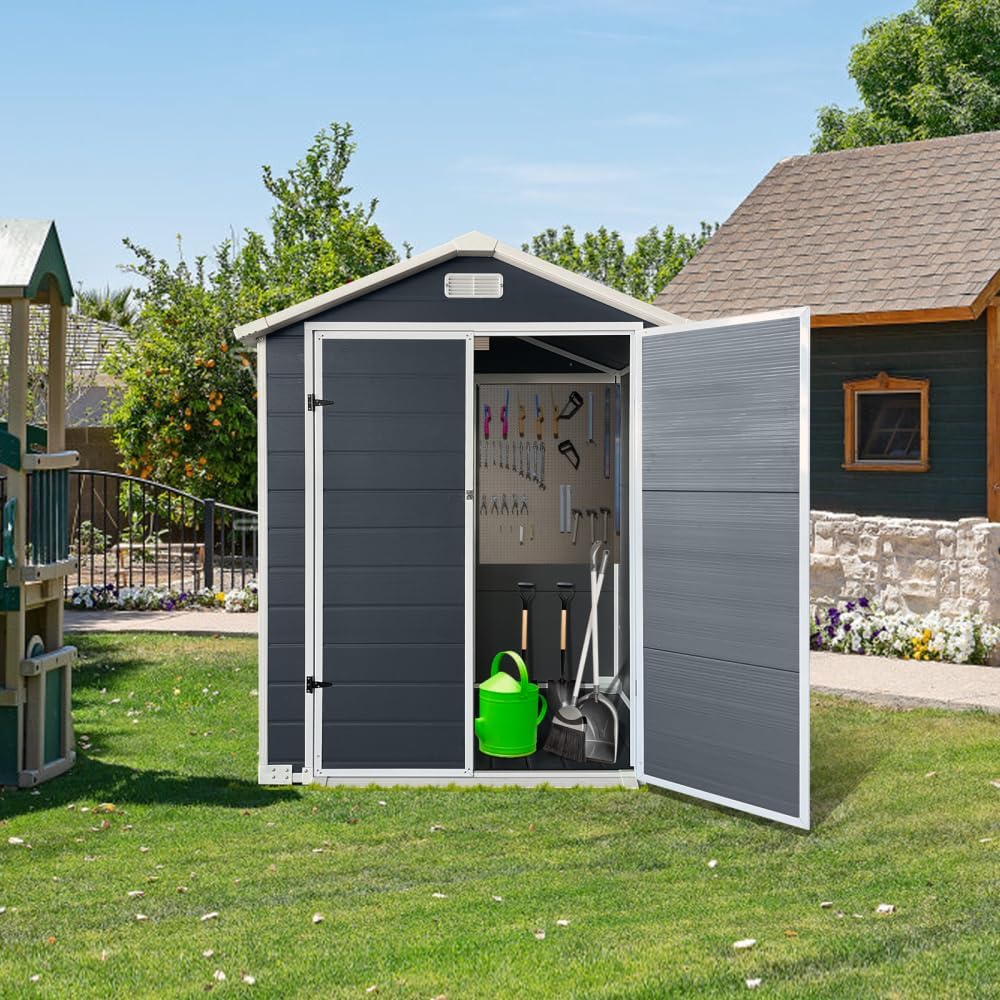 best 6x4 plastic outdoor shed,6x4 plastic shed worth buying,Elountik shed pros cons,should I buy a 6x4 plastic shed,6x4 plastic shed vs metal,best plastic garden storage shed unboxing and complete package contents