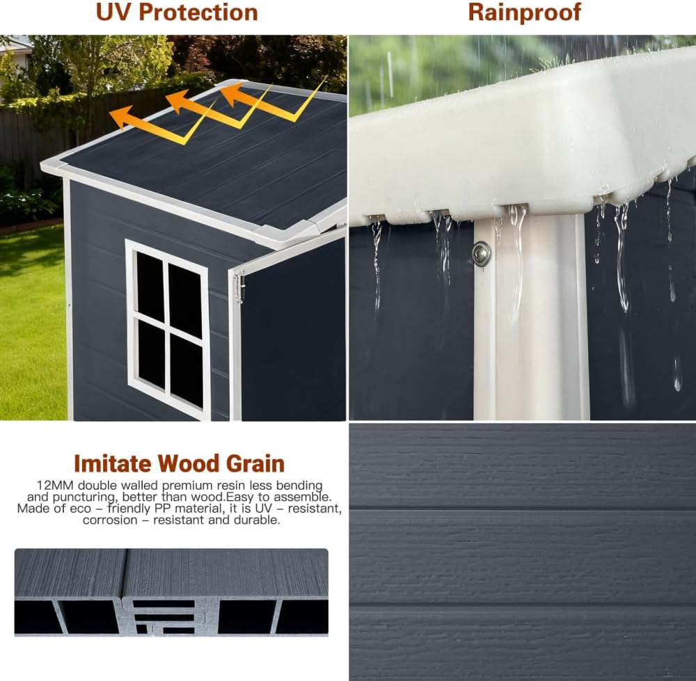 best 6x4 plastic outdoor shed,6x4 plastic shed worth buying,Elountik shed pros cons,should I buy a 6x4 plastic shed,6x4 plastic shed vs metal,best plastic garden storage shed performance testing and real-world results