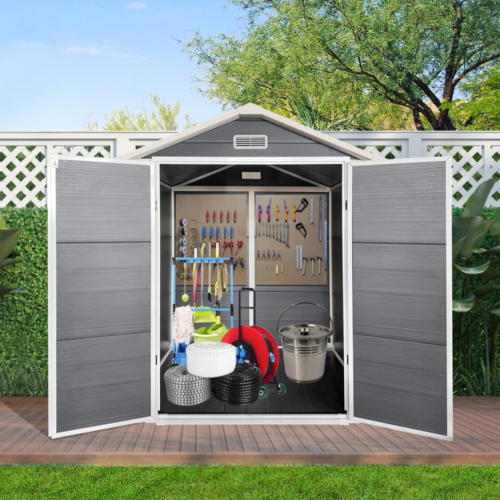 best 6x6 plastic storage shed,6x6 plastic shed worth buying,Elountik 6x6 shed pros cons,should I buy a 6x6 plastic shed,6x6 plastic shed vs metal,best outdoor storage shed with floor - detailed features and technical specifications