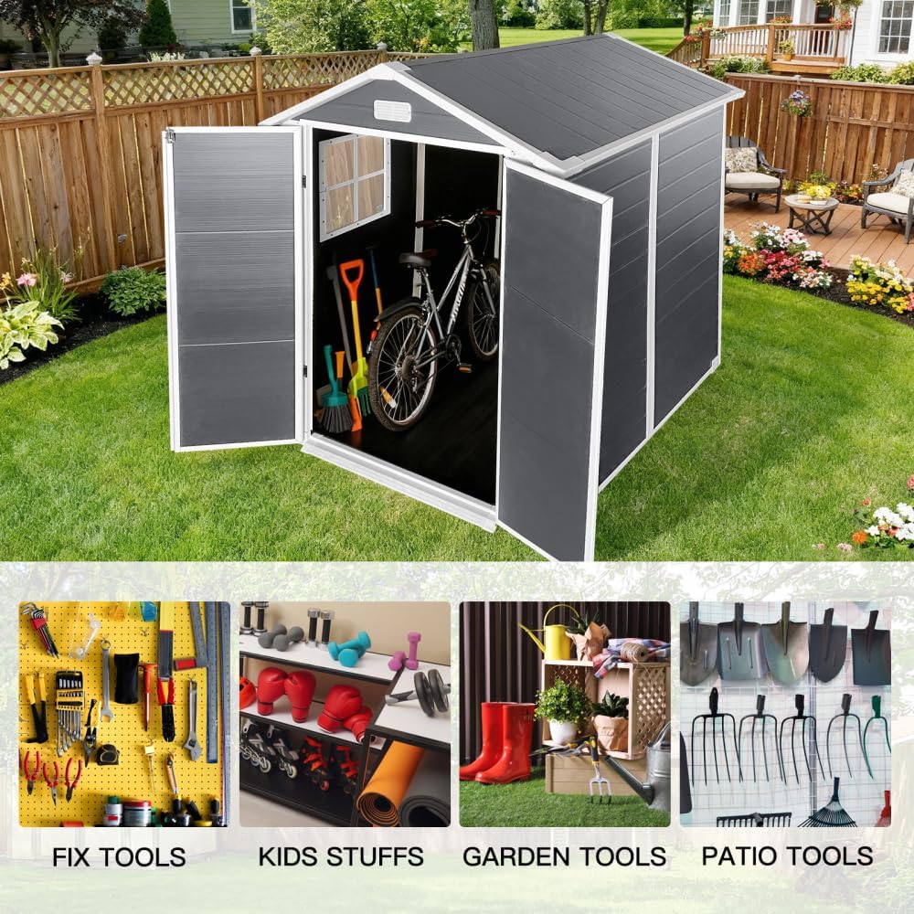 best 6x6 plastic storage shed,6x6 plastic shed worth buying,Elountik 6x6 shed pros cons,should I buy a 6x6 plastic shed,6x6 plastic shed vs metal,best outdoor storage shed with floor performance testing and real-world results
