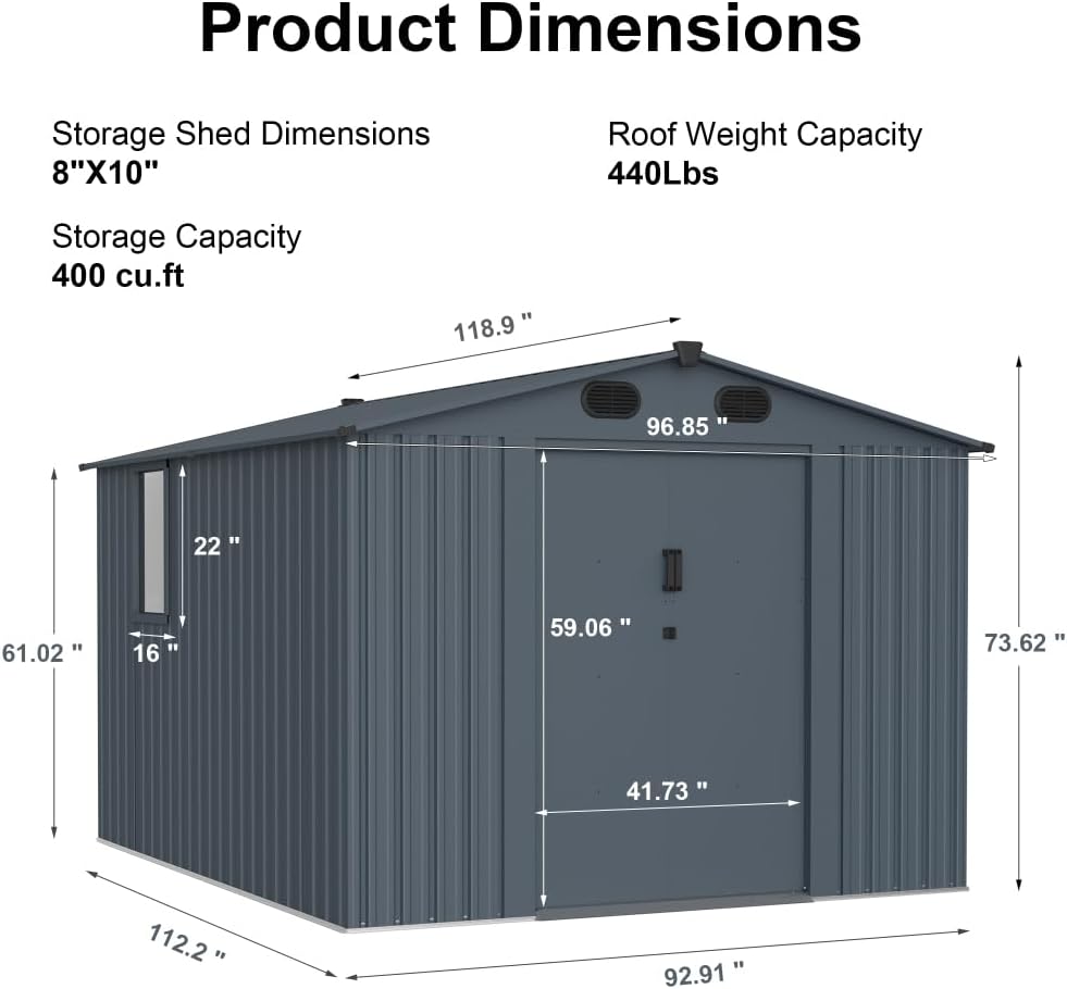 best 8x10 metal storage shed,8x10 metal shed worth buying,8x10 metal shed pros cons,CallMeGo metal shed honest,should I buy an 8x10 metal shed,8x10 metal shed vs alternatives unboxing and complete package contents