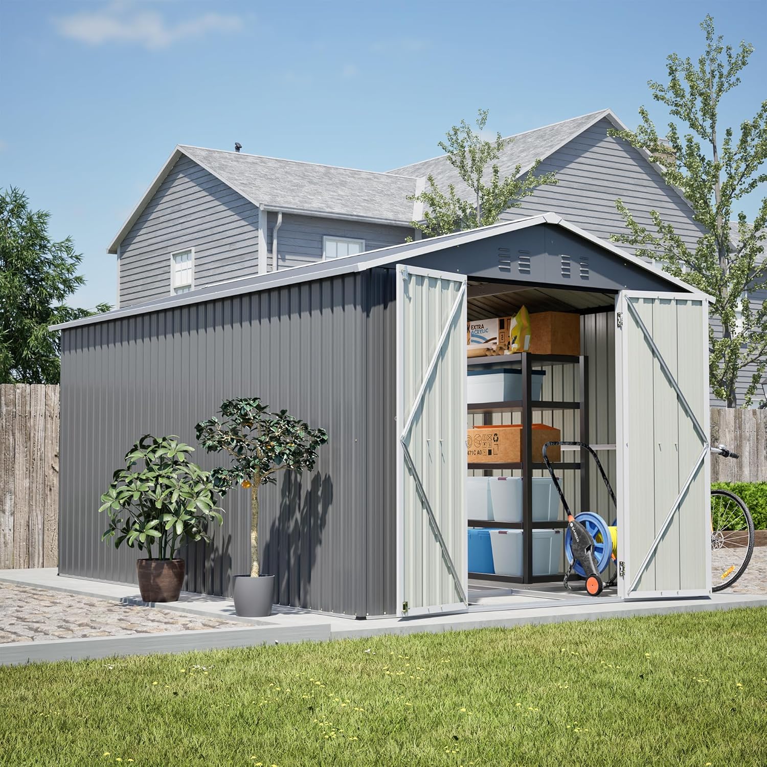best 8x12 metal storage shed,8x12 metal shed worth buying,TTBKA 8x12 shed pros cons,8x12 galvanized steel shed honest,should I buy an 8x12 metal shed,8x12 shed vs other sizes - detailed features and technical specifications
