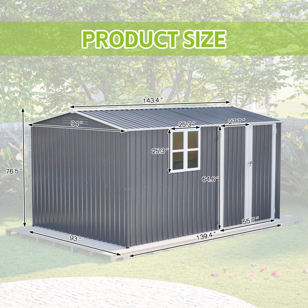best 8x12 steel storage shed,8x12 steel shed worth buying,Secsofier shed pros cons,heavy duty storage shed worth it,should I buy an 8x12 metal shed,8x12 steel shed vs alternatives unboxing and complete package contents