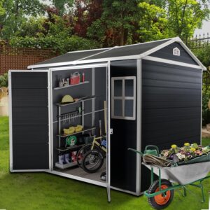Image 1 of best 8x4ft outdoor resin storage shed