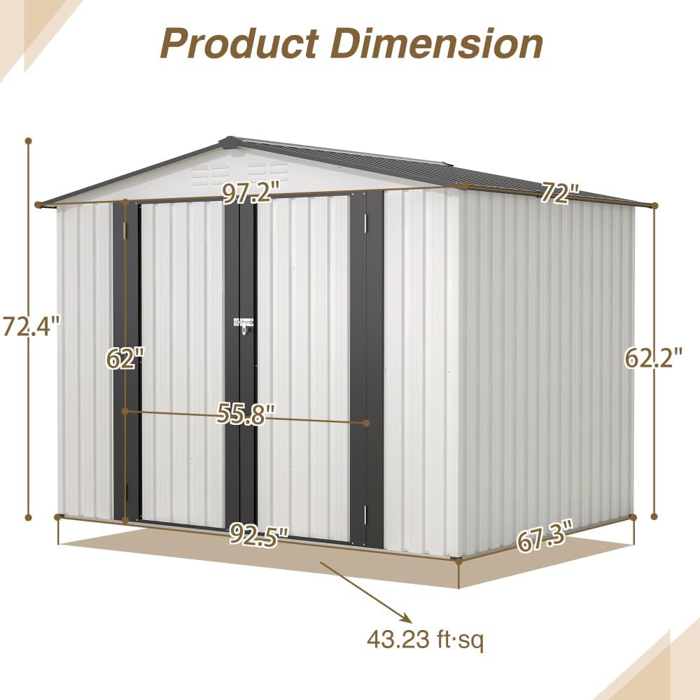 best 8x6 metal storage shed,8x6 metal shed worth buying,8x6 outdoor shed pros cons,should I buy an 8x6 metal shed,8x6 metal shed vs plastic,8x6 garden shed honest assessment unboxing and complete package contents
