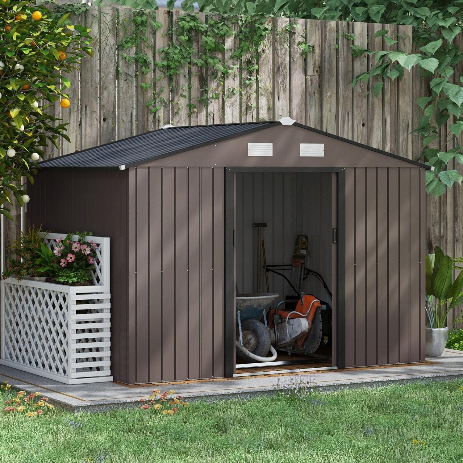 best 9x6 garden storage shed,9x6 storage shed worth buying,LMJITDS garden shed pros cons,should I buy a 9x6 metal shed,9x6 garden storage building vs alternatives,heavy duty garden shed worth it unboxing and complete package contents