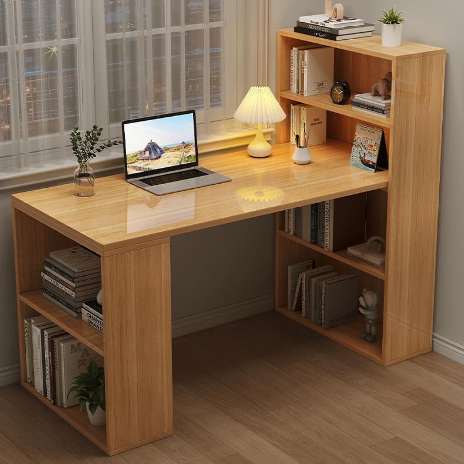 best L-shaped corner desk,L-shaped desk pros cons,should I buy an L-shaped desk,L-shaped desk vs straight desk,compact corner desk worth buying,best home office desk with shelves - detailed features and technical specifications