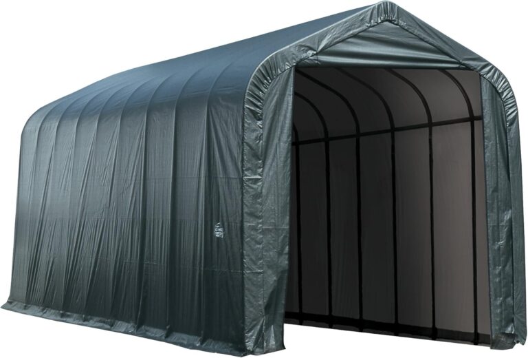 Image 1 of best ShelterLogic garage 16x40