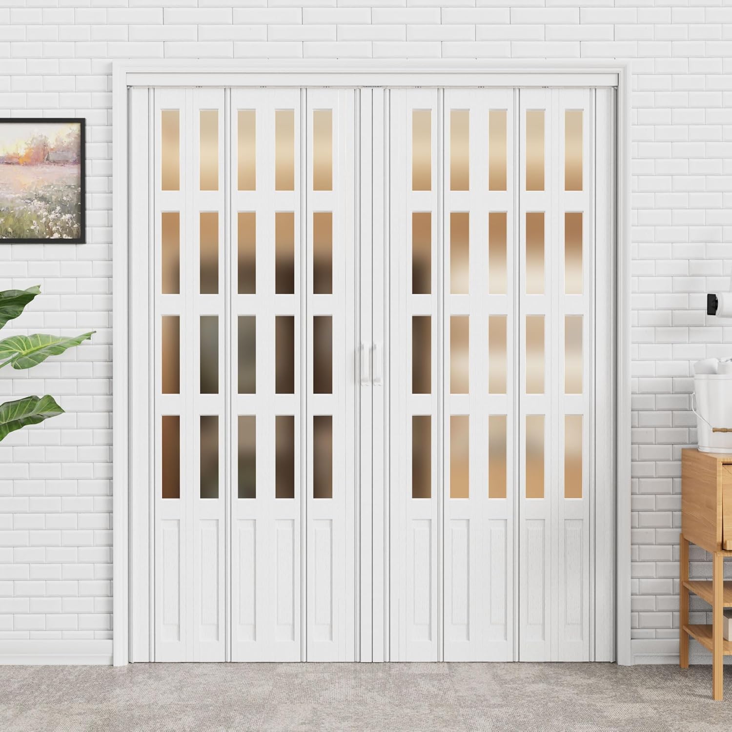 best accordion folding door,accordion door worth buying,accordion folding door pros cons,should I buy an accordion door,accordion door vs sliding door,CRUTOP accordion door honest unboxing and complete package contents