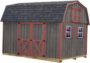 Image 1 of best barns meadowbrook 10x12 wood shed kit