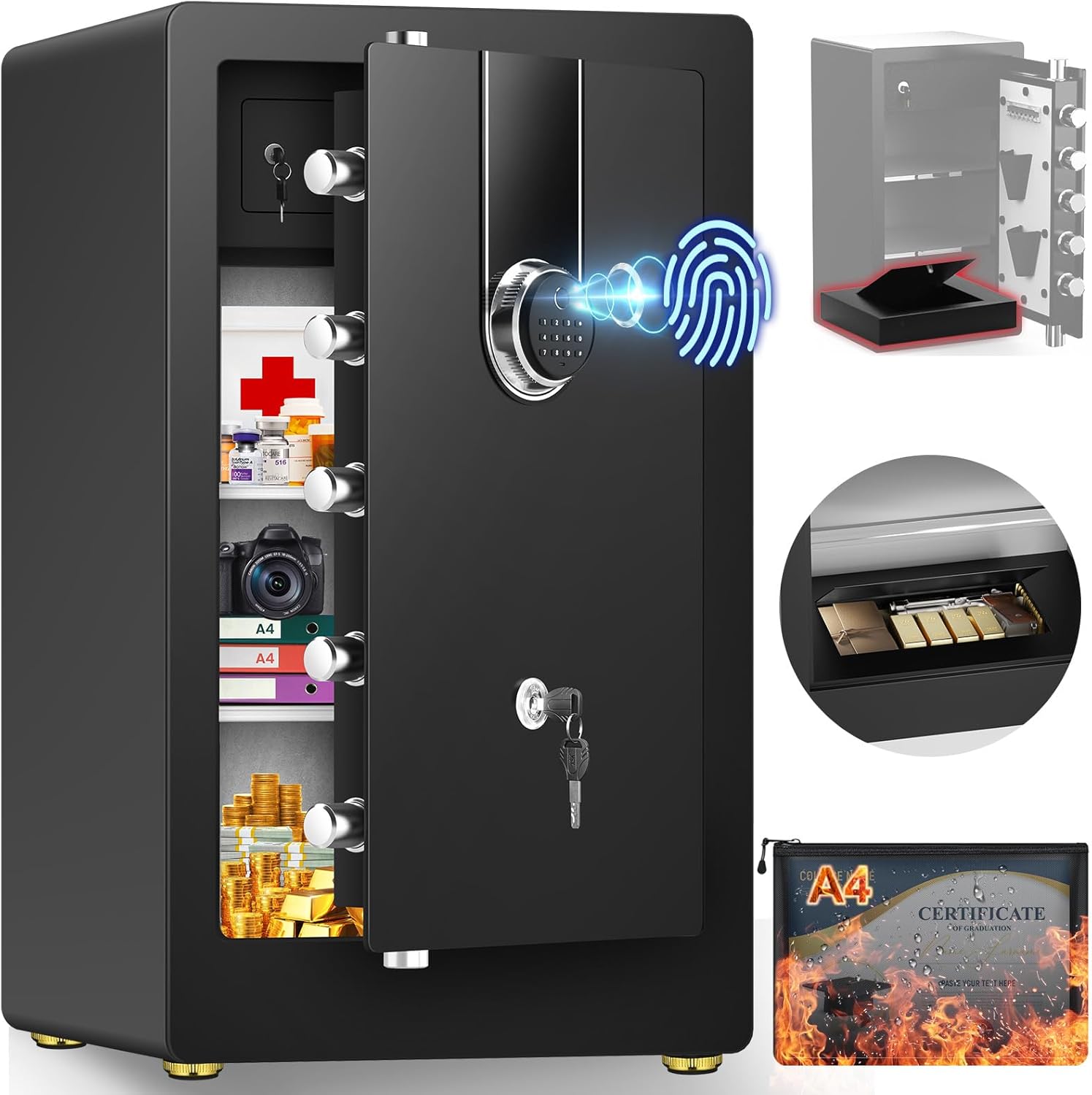 Reviews - Best Biometric Safe for Home: Honest Pros & Cons & Our Experience best biometric safe for home,biometric safe worth buying,biometric safe pros cons,should I buy a biometric safe,biometric safe vs traditional safe,large fingerprint safe for valuables - detailed features and technical specifications