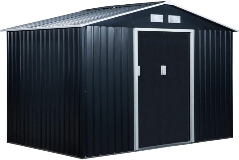 Image 1 of best dark gray garden shed