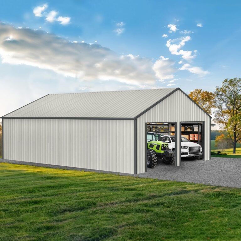 Image 1 of best double garage metal shed