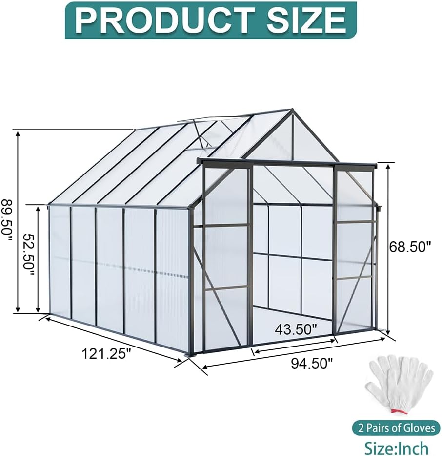 best double sliding door greenhouse,double sliding door greenhouse worth buying,aluminum greenhouse pros cons,polycarbonate greenhouse vs alternatives,should I buy a walk-in greenhouse,heavy duty greenhouse best features unboxing and complete package contents