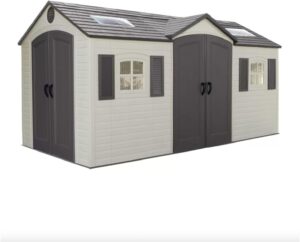 Image 1 of best dual entry storage shed