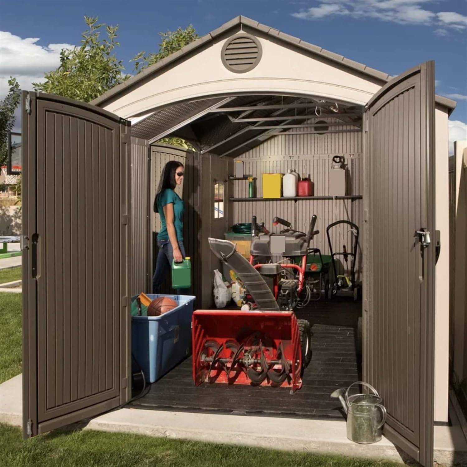 best dual entry storage shed,dual entry shed worth buying,dual entry storage shed pros cons,should I buy a dual entry shed,dual entry vs single entry shed,best plastic metal storage shed unboxing and complete package contents